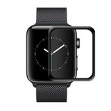 Folie de protectie iUni pentru Smartwatch Apple Watch 42mm 3D Tempered Glass Negru