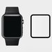 Folie de protectie iUni pentru Smartwatch Apple Watch 42mm 3D Tempered Glass Negru